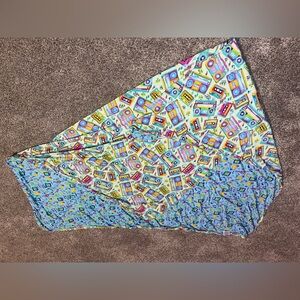Birdie Bean Bamboo Blanket cassette tape 44x44"